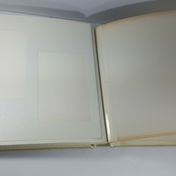 Vintage Our Family Photo Album Cowhide Gold Trim - Picture 8 of 8